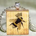 Queen Bee Scrabble Pendant ..