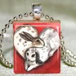 Love Bunnies Scrabble Penda..