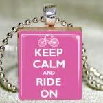 Keep Calm and Ride On (Pink..