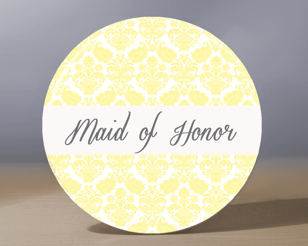 Pocket Mirror -Maid of Honor Pocket Mirror - Pale Yellow